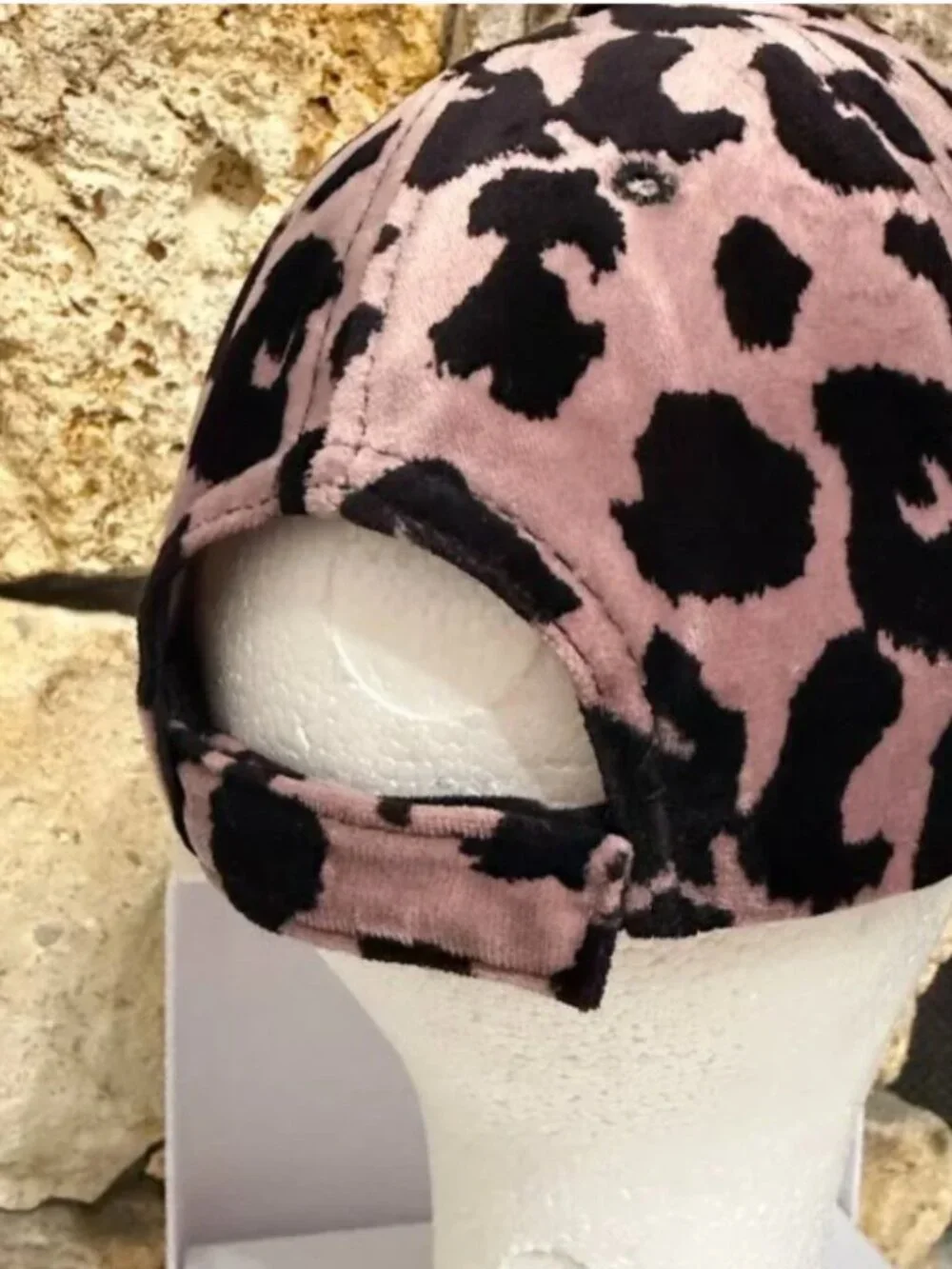 Jessica Simpson Pink Black Leopard Print Baseball Cap Adjustable One Size
